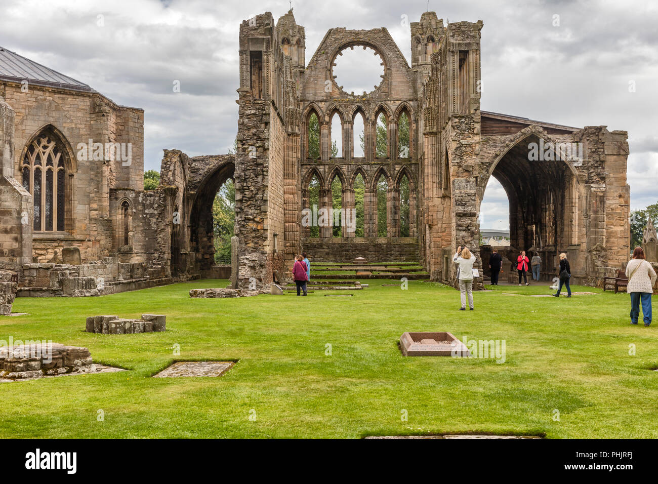 Cathédrale d'Elgin (13e siècle), Moray, Ecosse, Royaume-Uni Banque D'Images