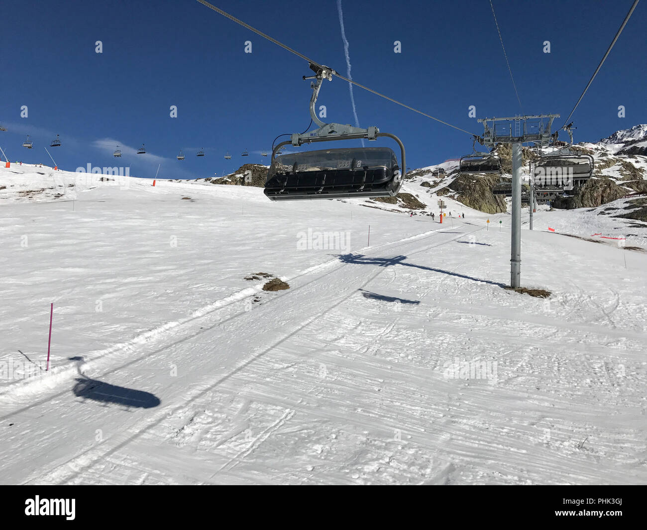 Alpes en hiver Banque D'Images