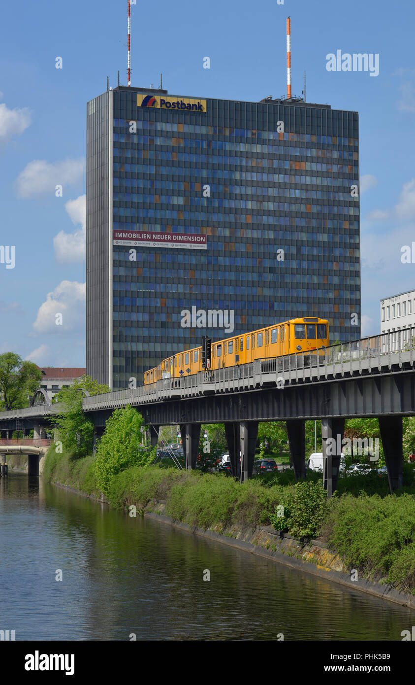Postbank Hochhaus, Hallesches Ufer, Kreuzberg, Berlin, Deutschland Banque D'Images