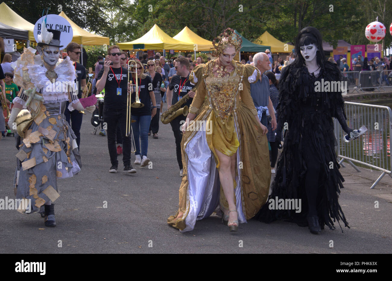 Manchester, UK. 1 Septembre, 2018. Le premier Festival de Manchester en Platt Fields Park. Banque D'Images