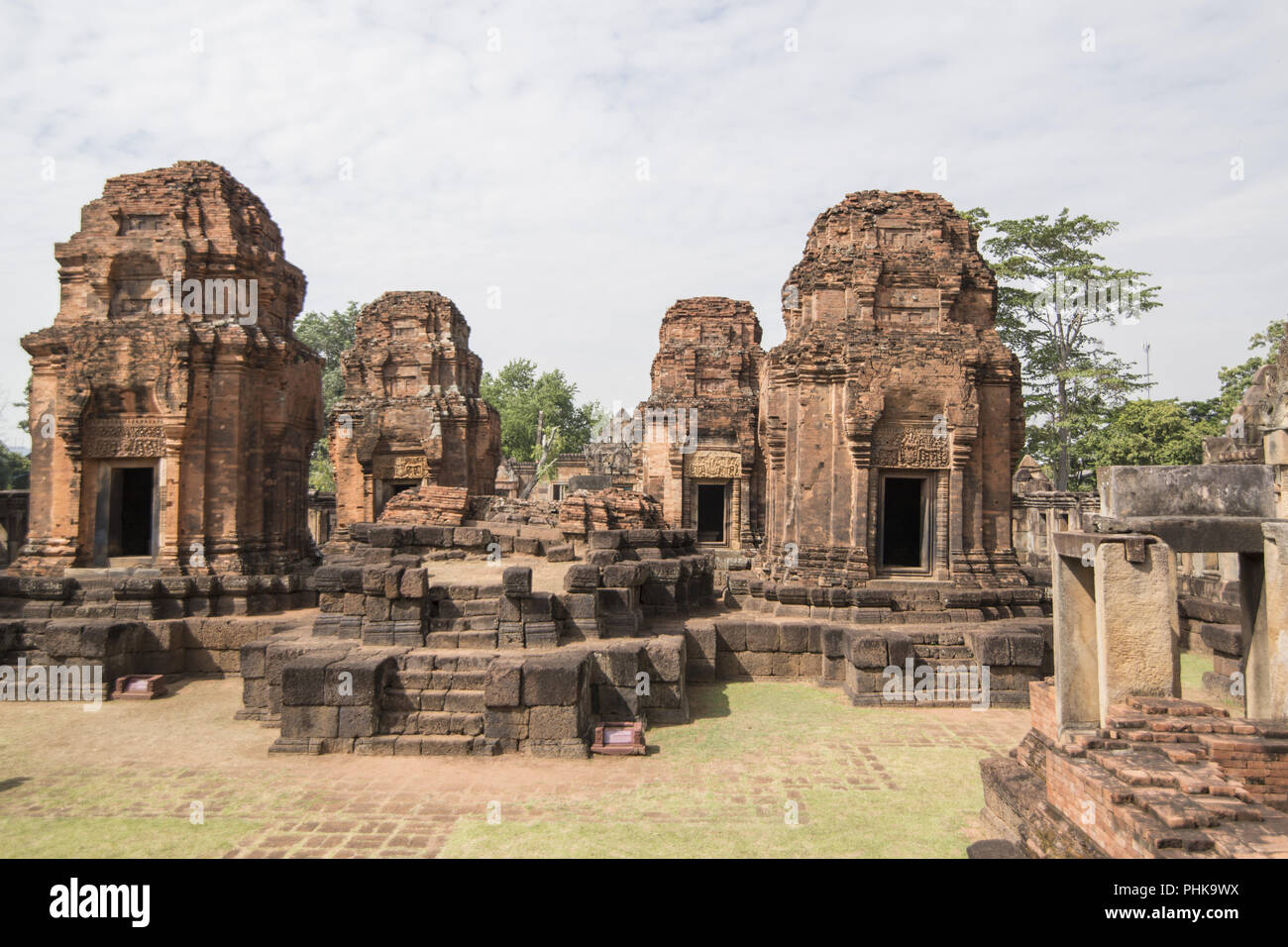 BURIRAM THAÏLANDE TEMPLE KHMER PRASAT MUANG TAM Banque D'Images