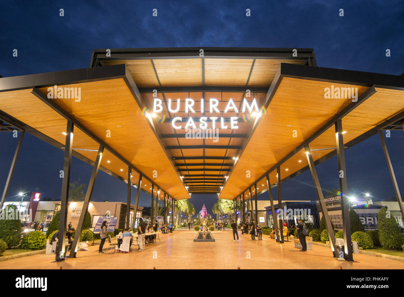 BURIRAM THAÏLANDE PARC DU CHÂTEAU SHOPPING COMPLEX Banque D'Images