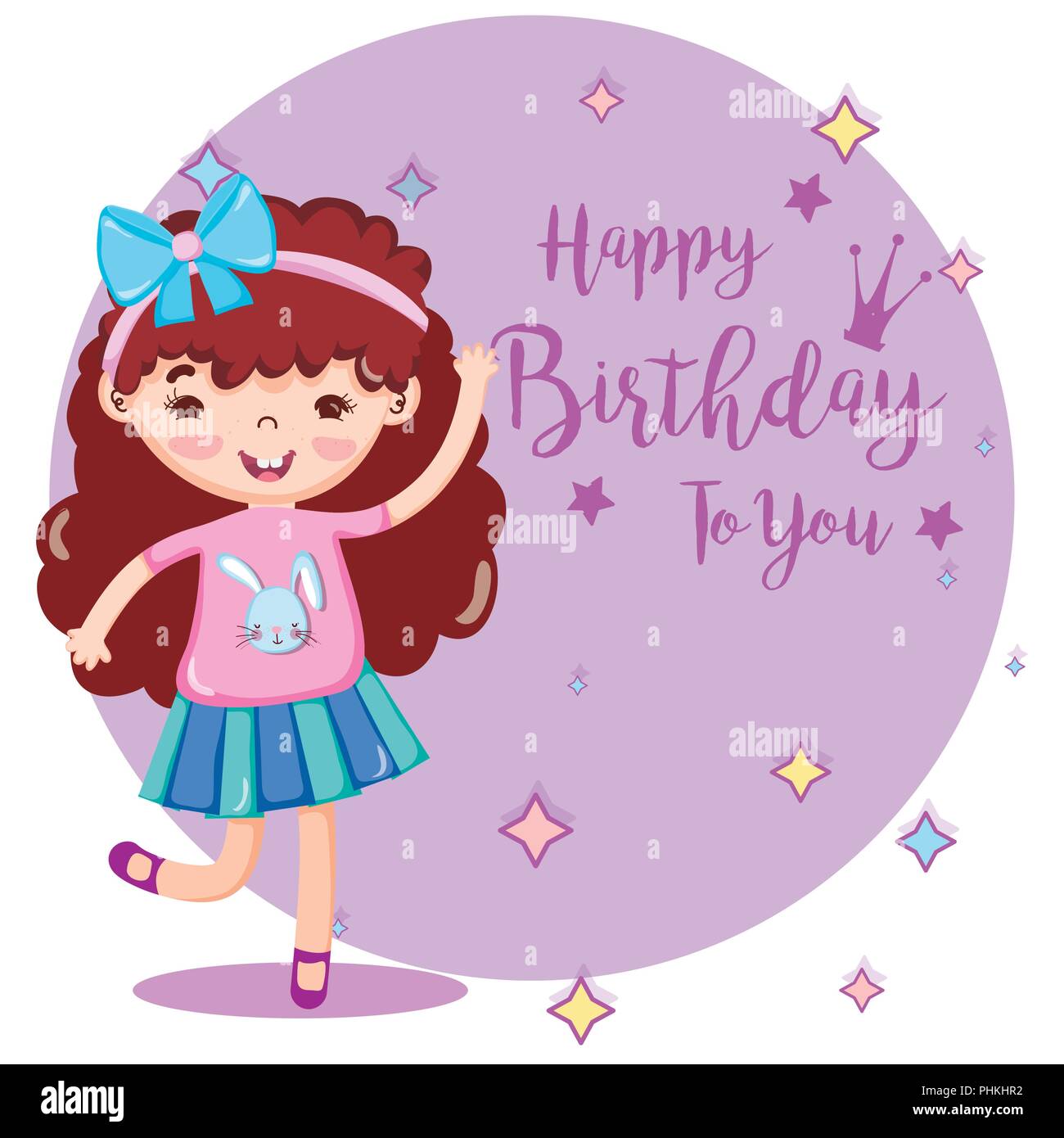 Joyeux Anniversaire A Vous Carte Avec Belle Fille Cartoon Vector Illustration Graphic Design Image Vectorielle Stock Alamy Joyeux Anniversaire A Vous Carte Avec Belle Fille Cartoon Vector Illustration Graphic Design Image Vectorielle Stock Alamy