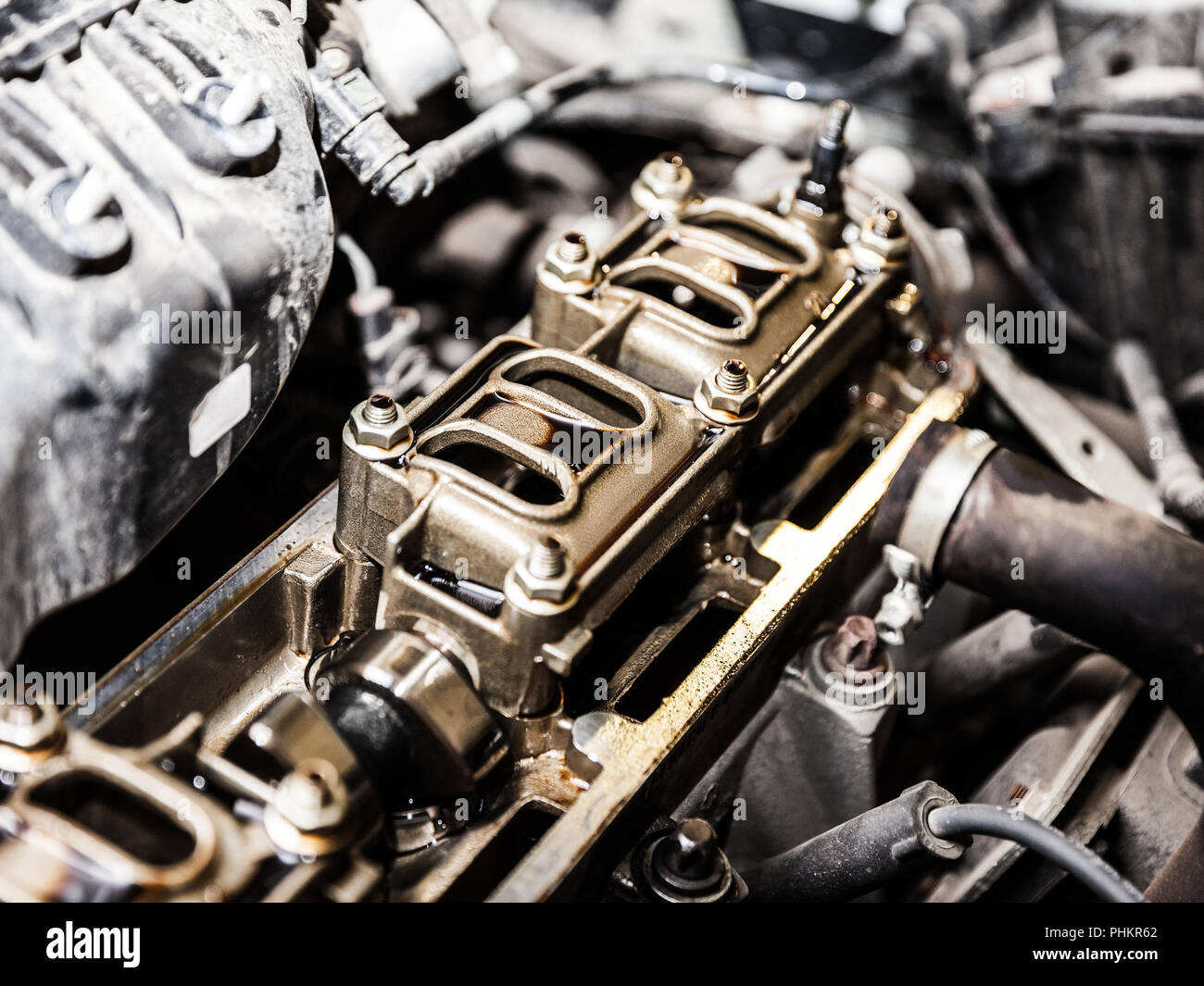 Moteur du véhicule ou moteur de voiture auto réparation automobile au service Banque D'Images Moteur du véhicule ou moteur de voiture auto réparation automobile au service Banque D'Images