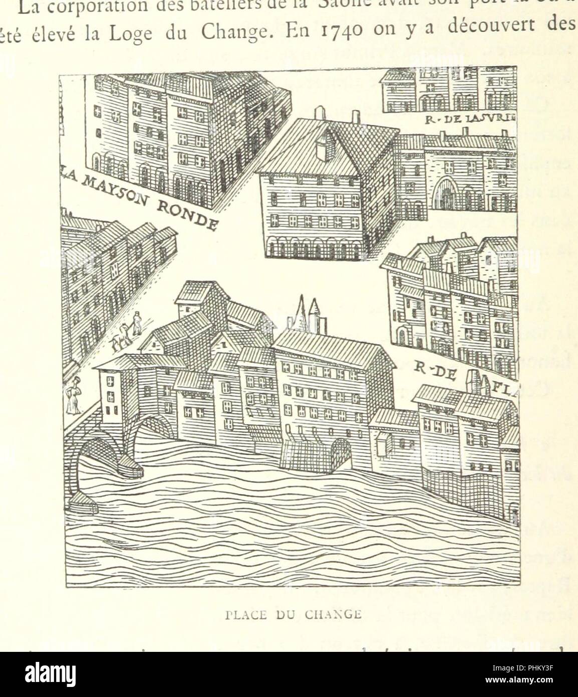 Libre à partir de la page 42 de "Les Environs de l'Ille-Barbe ... ... Avec planches, etc' . Banque D'Images