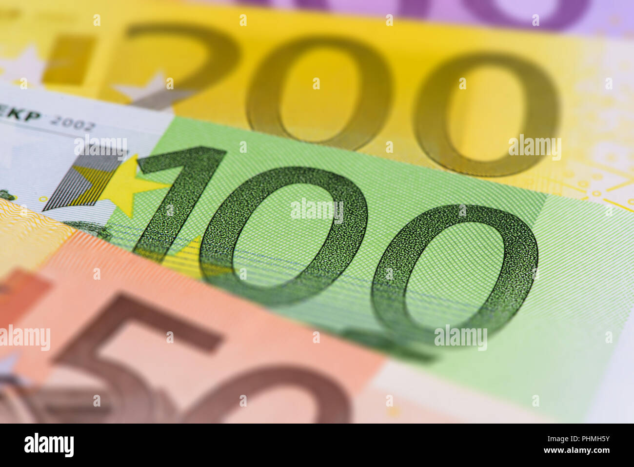 Beaucoup de billets de monnaie européenne Banque D'Images