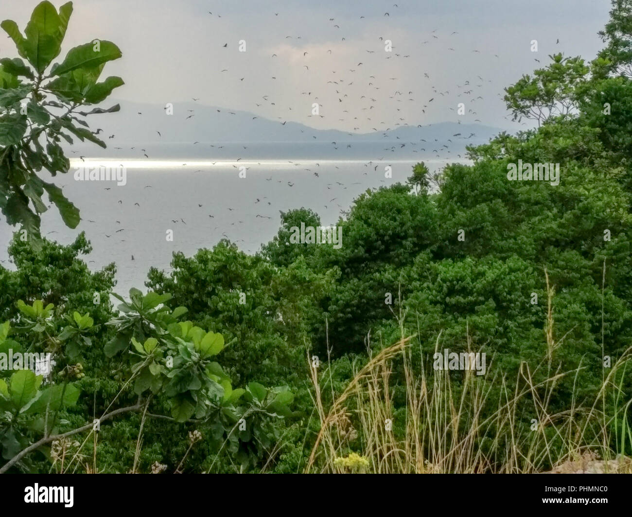 Le lac Kivu, au Rwanda (Afrique) Banque D'Images