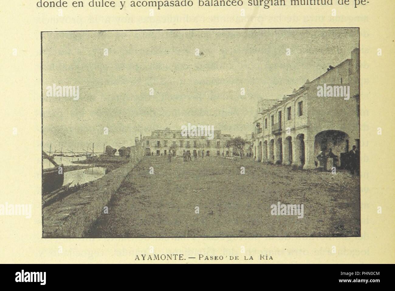 Libre à partir de la page 656 de "Huelva ... Fotograbados heliografías Joarizti y de y Mariezcurrena, dibujos y cromos de Isidro Gil' . Banque D'Images