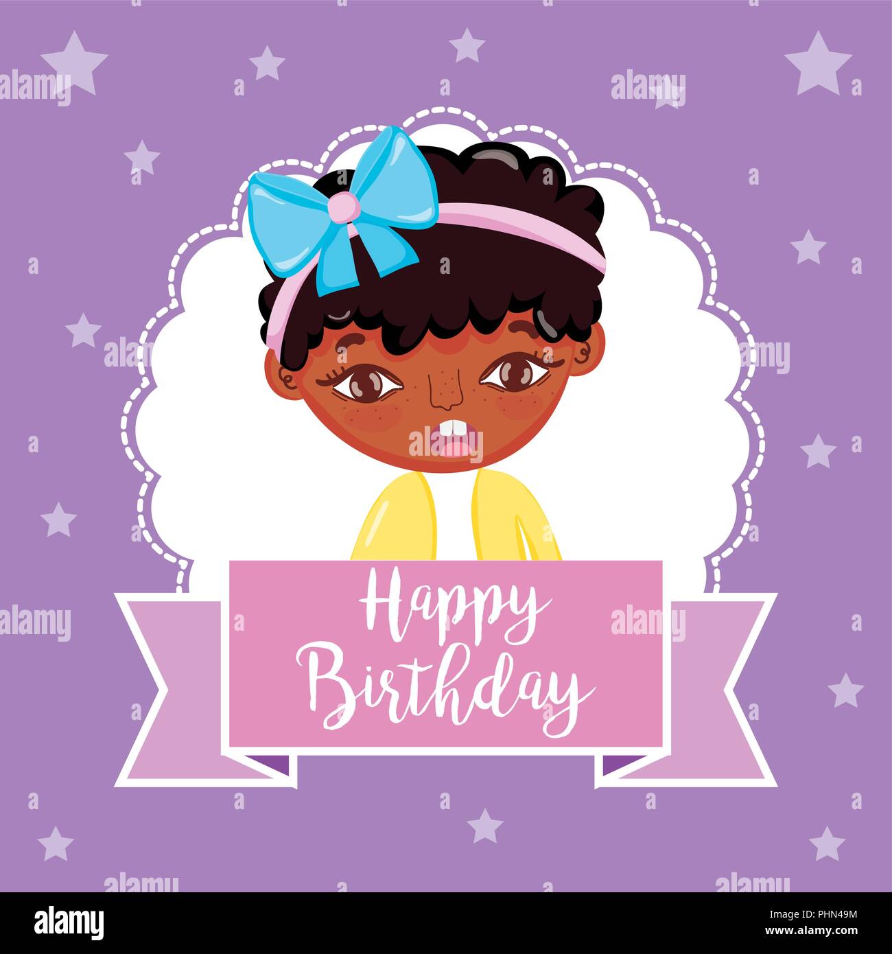Joyeux Anniversaire Fille Image Vectorielle Stock Alamy