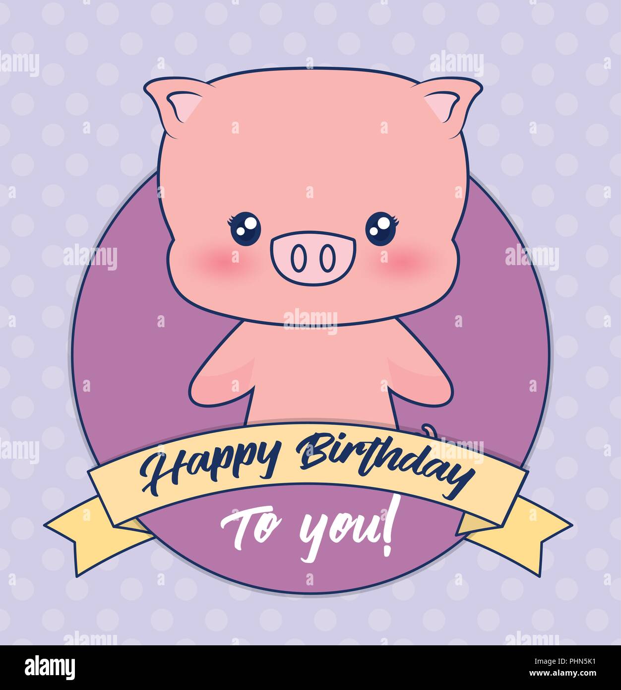 Joyeux Anniversaire Avec Un Ruban Decoratif Et Cochon Mignon Icone Sur Fond Violet Design Colore Vector Illustration Image Vectorielle Stock Alamy Joyeux Anniversaire Avec Un Ruban Decoratif Et Cochon Mignon Icone Sur Fond Violet Design Colore Vector Illustration Image Vectorielle Stock Alamy
