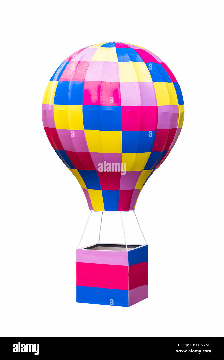 Hot Air Balloon model isolated Banque D'Images