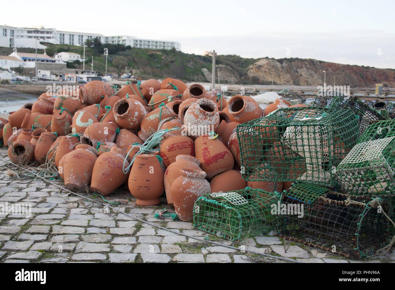 Portugal, Algarve, Lagos Port Banque D'Images