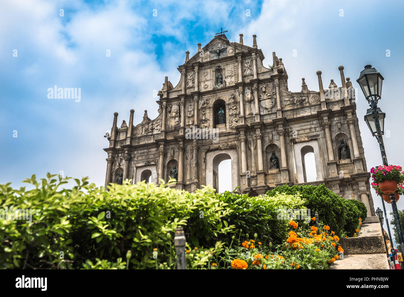 Les Ruines de Saint-Paul à Macao, Chine. Banque D'Images