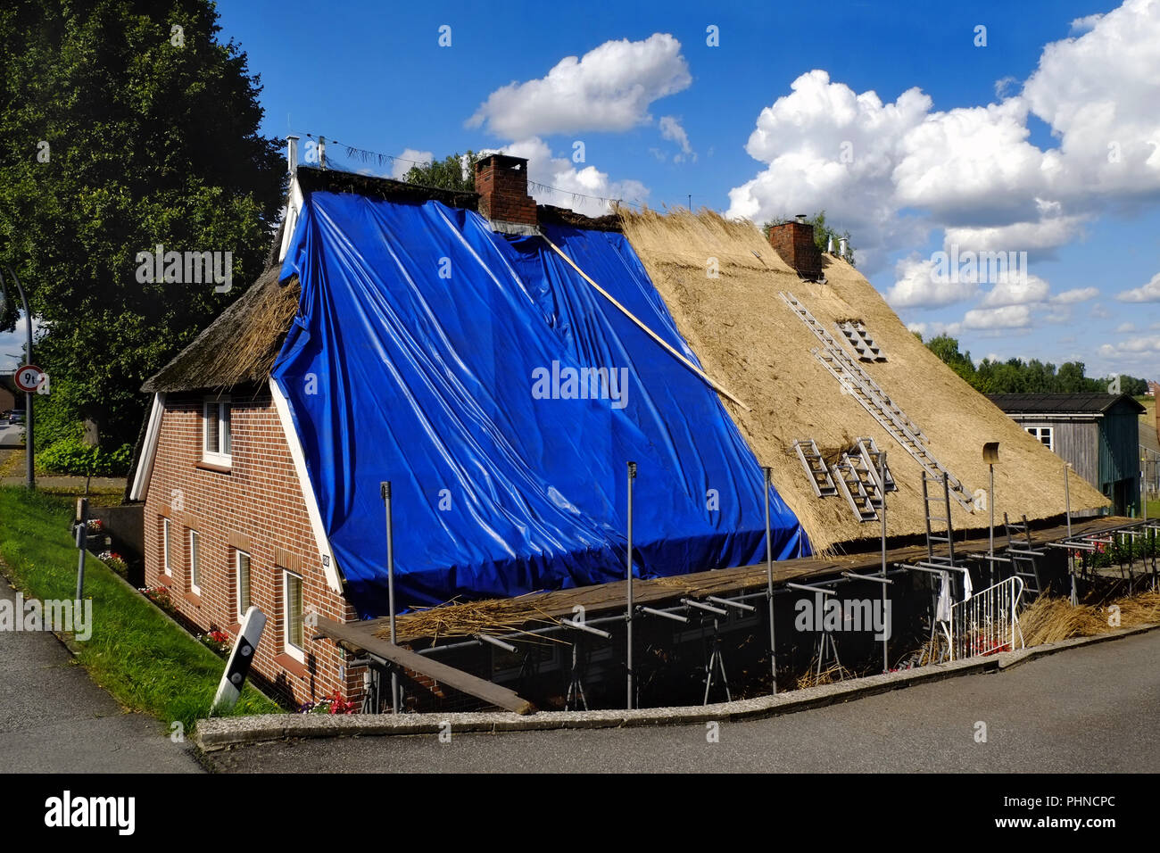 Toit de chaume Banque D'Images