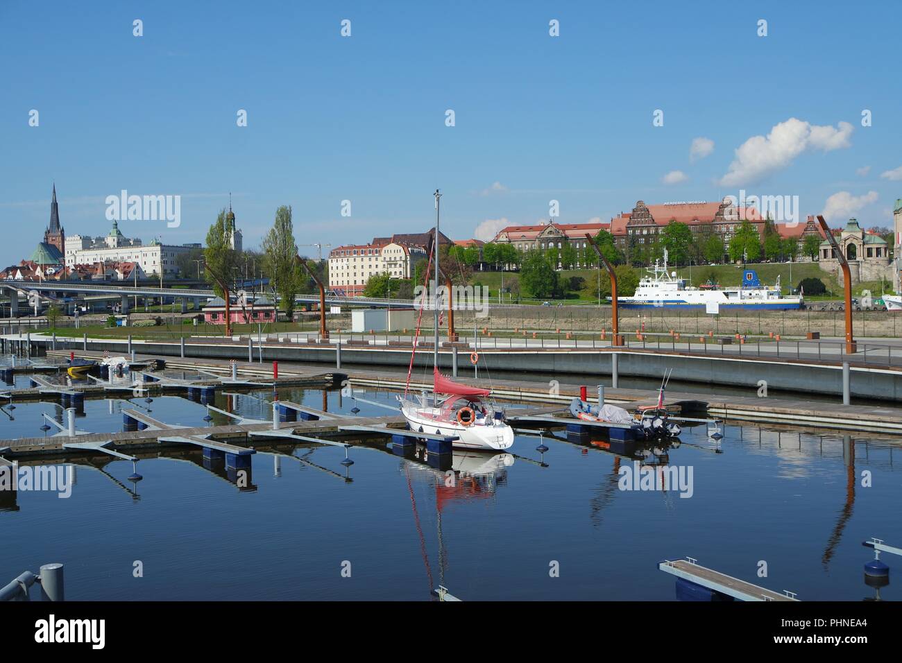 Au nord-est de plaisance à Szczecin Banque D'Images