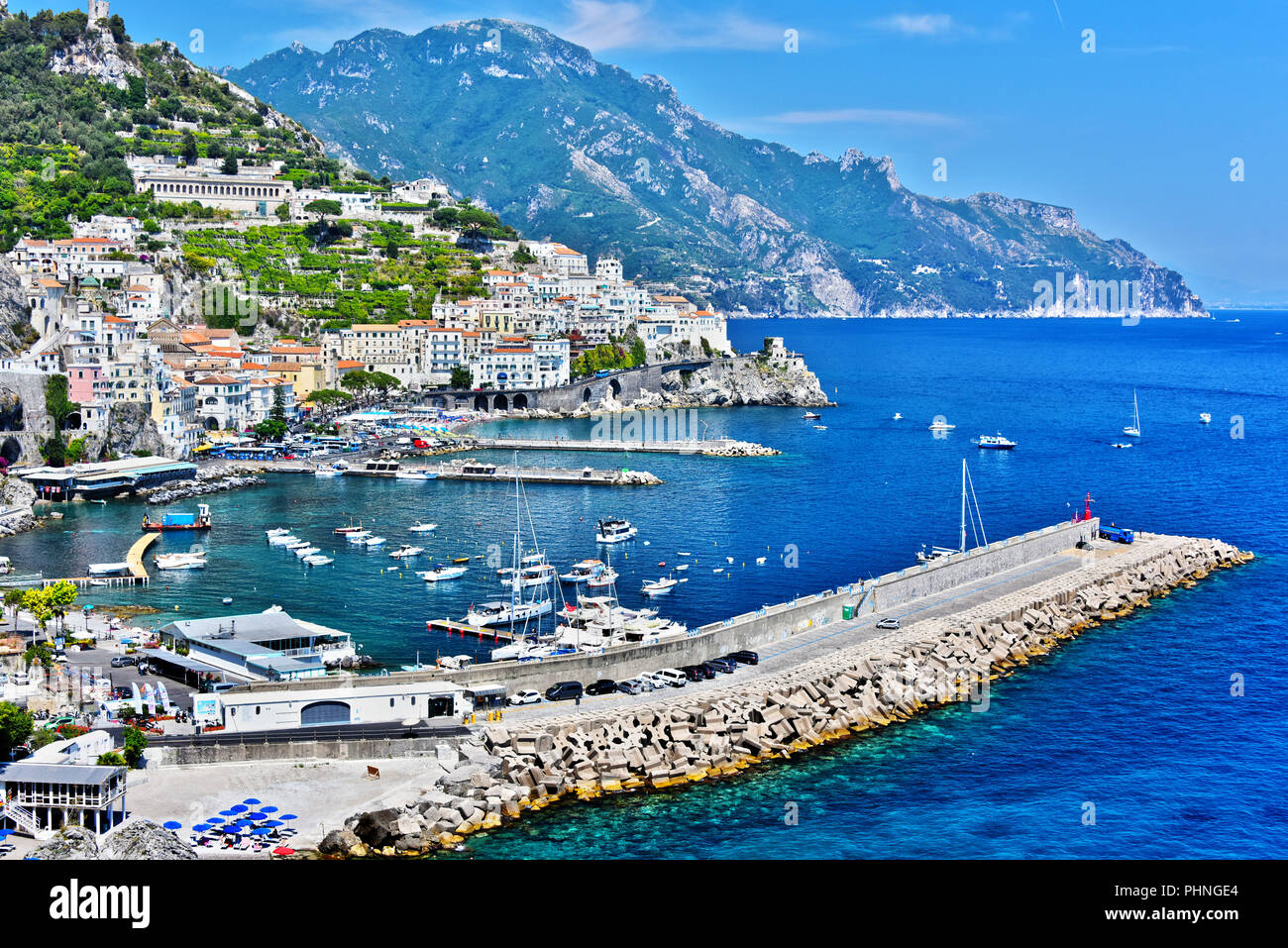 Amalfi dans la province de Salerne Banque D'Images