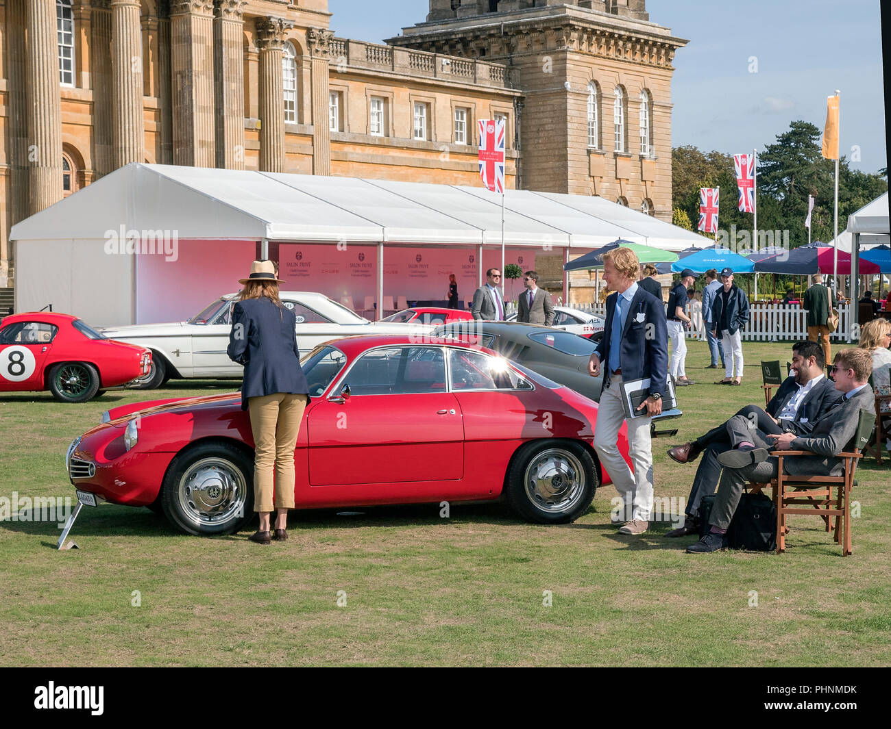 1960 Alfa Romeo Giulietta Sprint Zagato au Salon Prive 2018 Blenheim Palace à Woodstock Oxfordshire, UK Banque D'Images