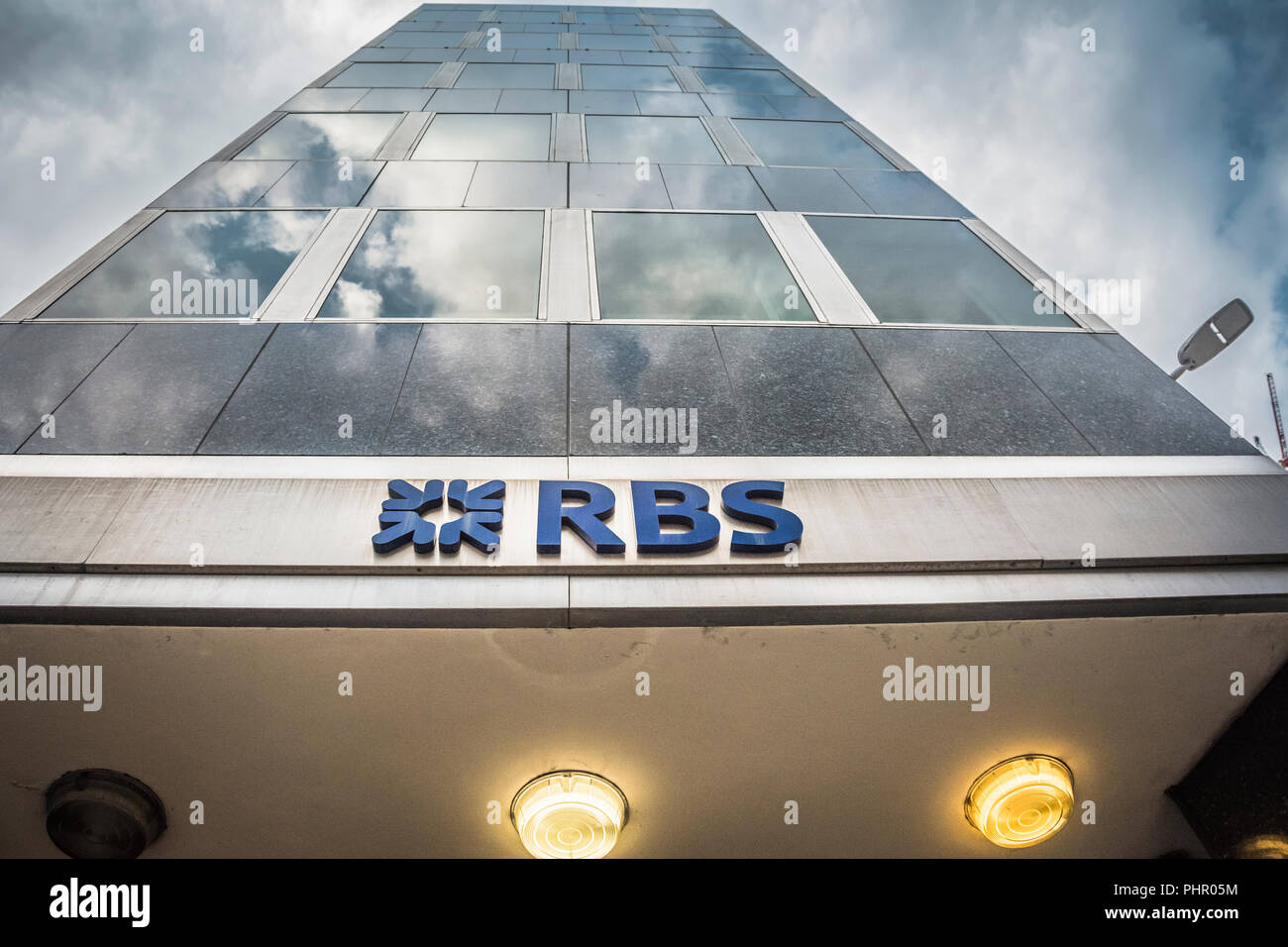 Royal Bank of Scotland plc (RBS), Threadneedle Street, London, EC2, UK Banque D'Images
