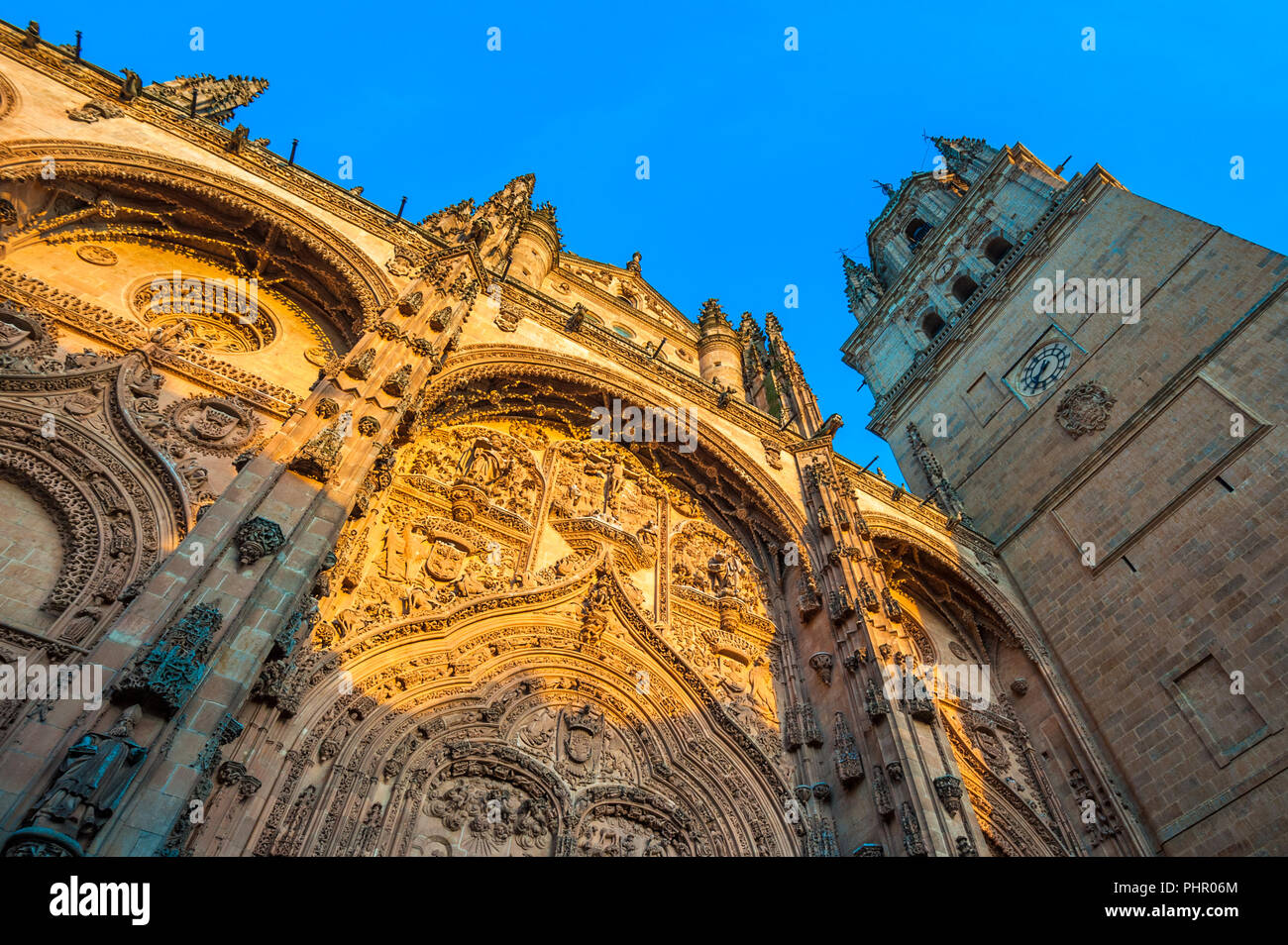 Nouvelle cathédrale ou Catedral Nueva à Salamanque, Espagne Banque D'Images