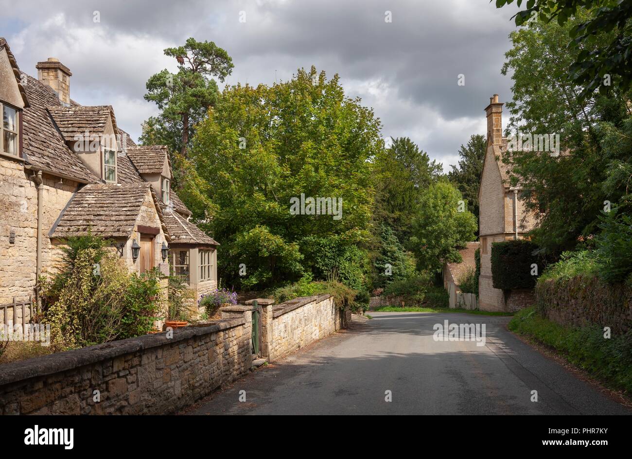 Village Temple Guiting, Cotswolds, Gloucestershire, Angleterre. Banque D'Images