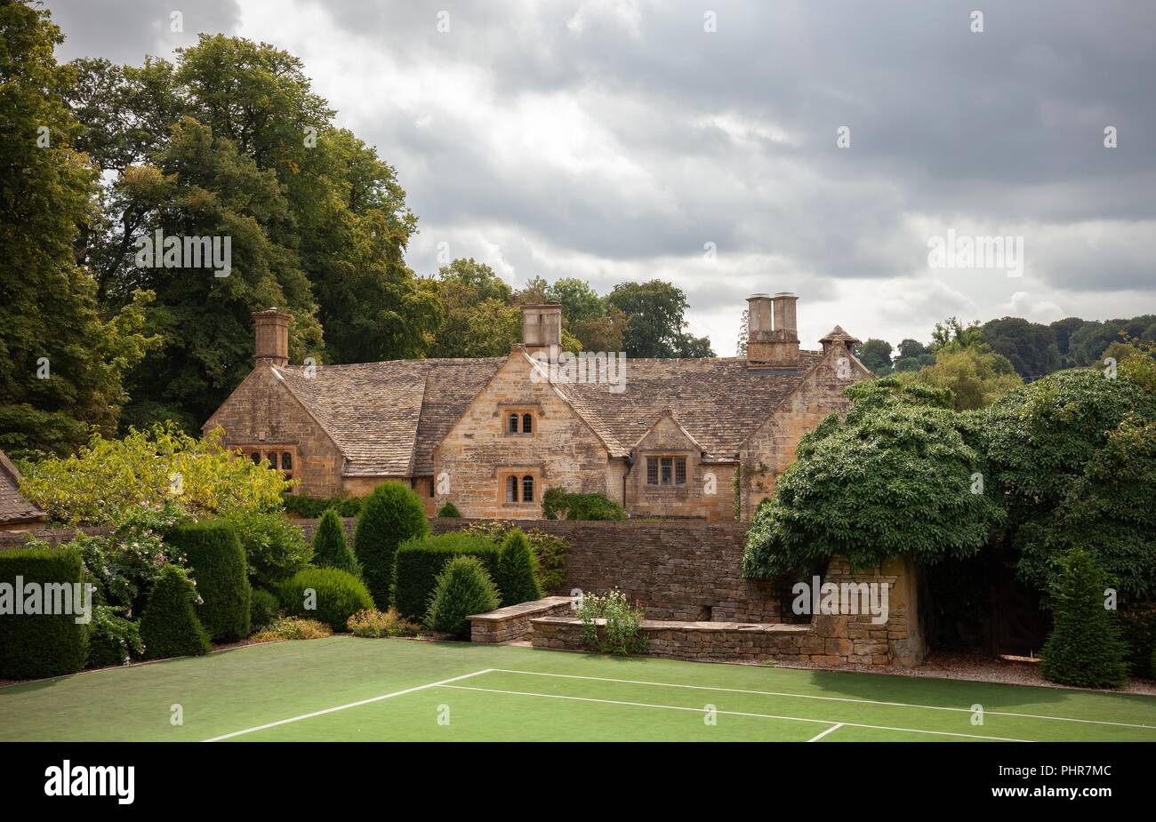 Le Old Manor House at Temple Guiting, Cotswolds, Gloucestershire, Angleterre Banque D'Images