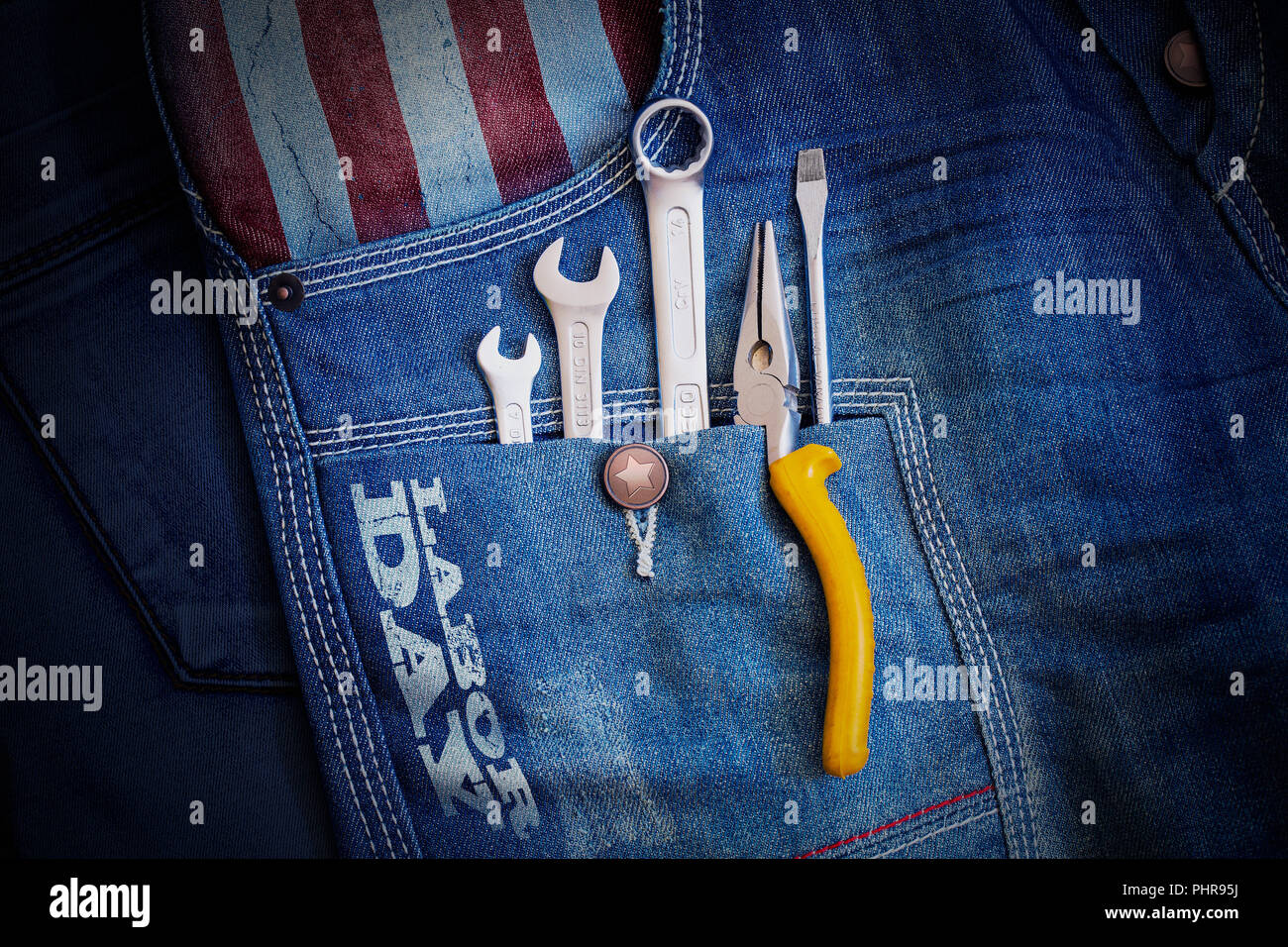 Bonne fête du travail Banque D'Images