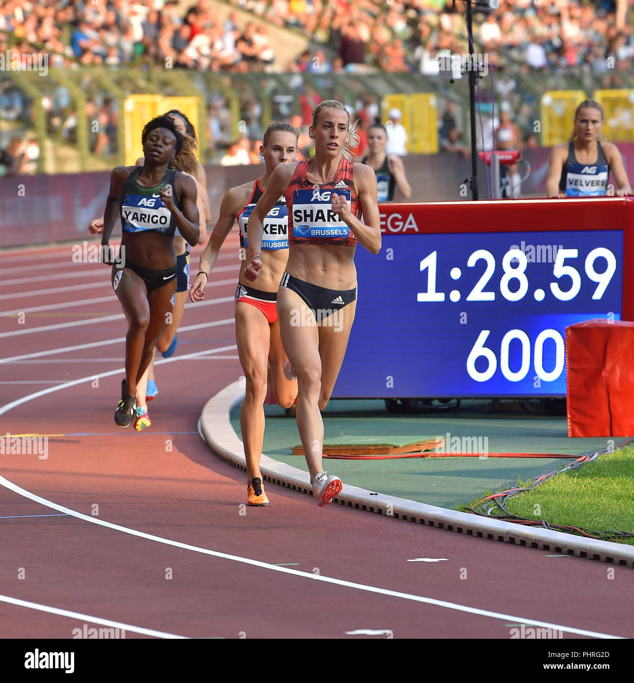 Au cours de l'action AG Memorial Van Damme Diamond League 2018 au Stade Roi Baudouin Bruxelles Belgique le 31 août 2018. GlennSports. Banque D'Images