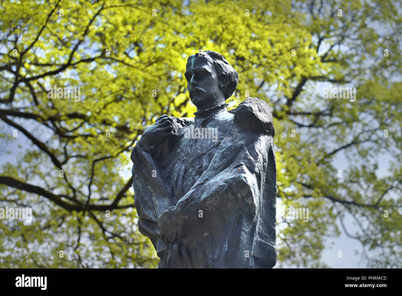 Denkmal Koenig Ludwig II. Maximiliansanlagen, Bogenhausen, Munich, Bayern, Deutschland Banque D'Images