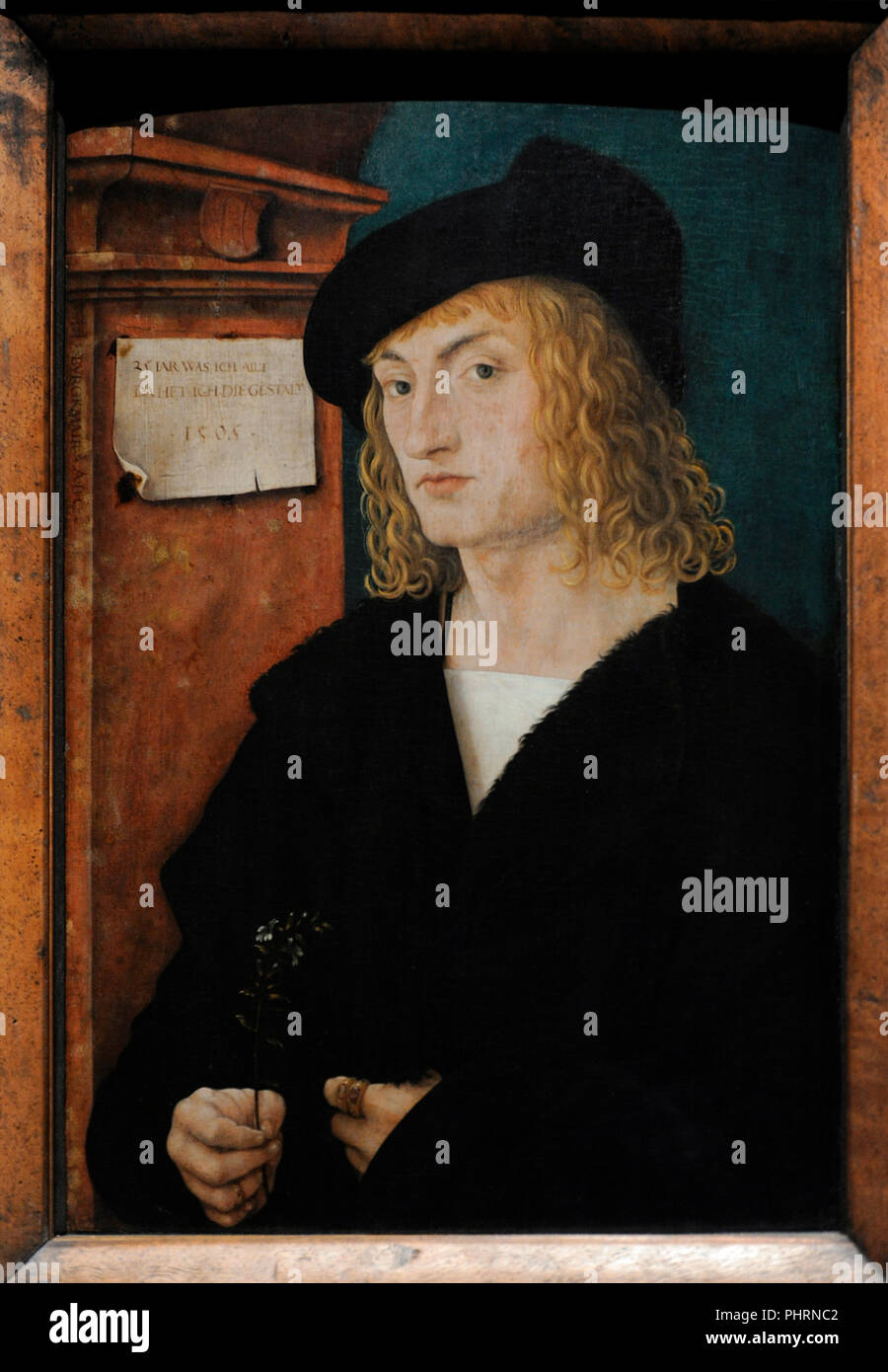 Hans Burgkmair l'ancien (1473-1531). Peintre et graveur allemand. Portrait de Hans Schellenberger, 1505-1507. Musée Wallraf-Richartz. Cologne. L'Allemagne. Banque D'Images