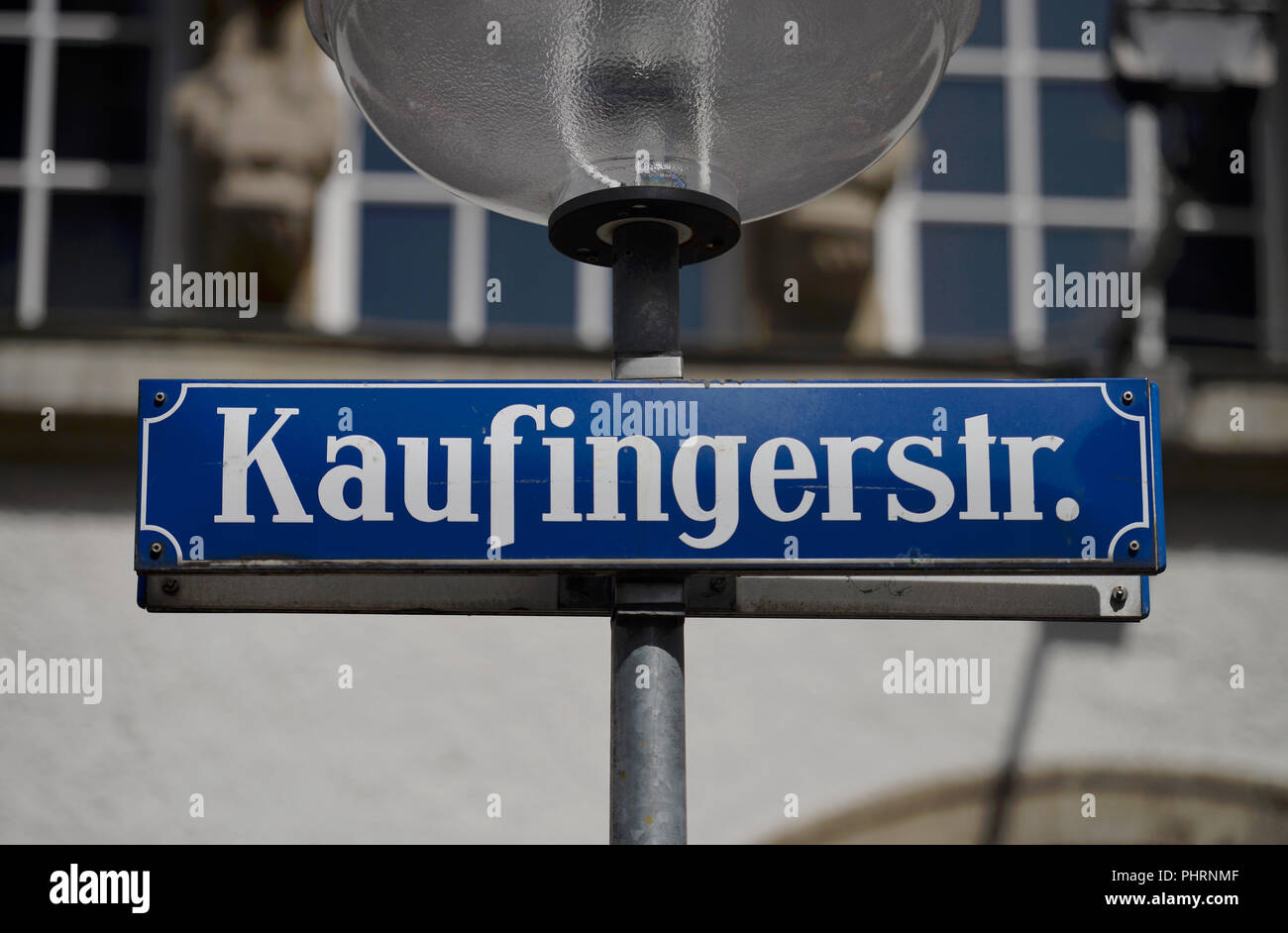 Strassenschild, Kaufingerstrasse, Munich, Bayern, Deutschland Banque D'Images