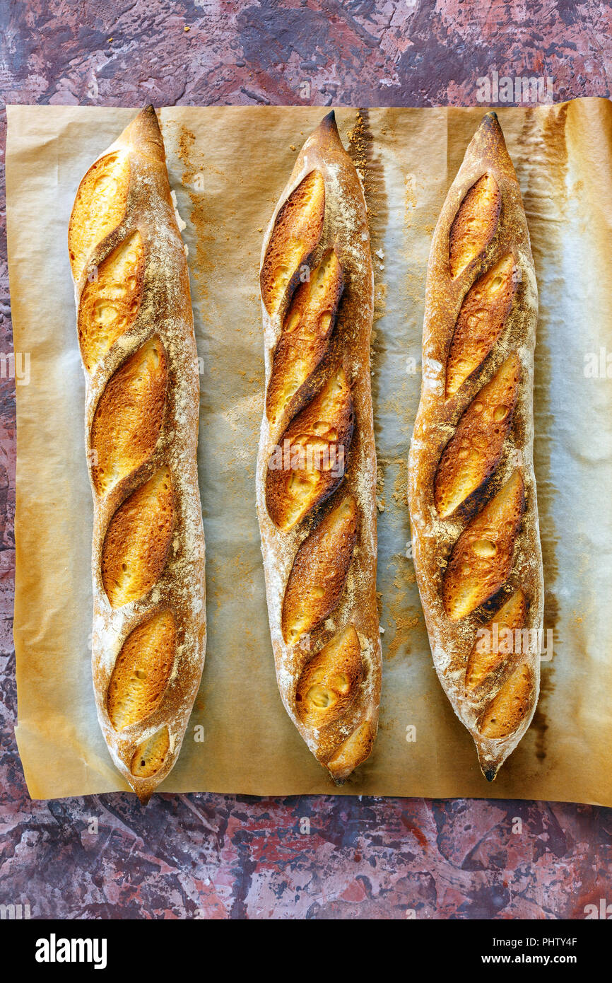 Des baguettes artisanales. Banque D'Images