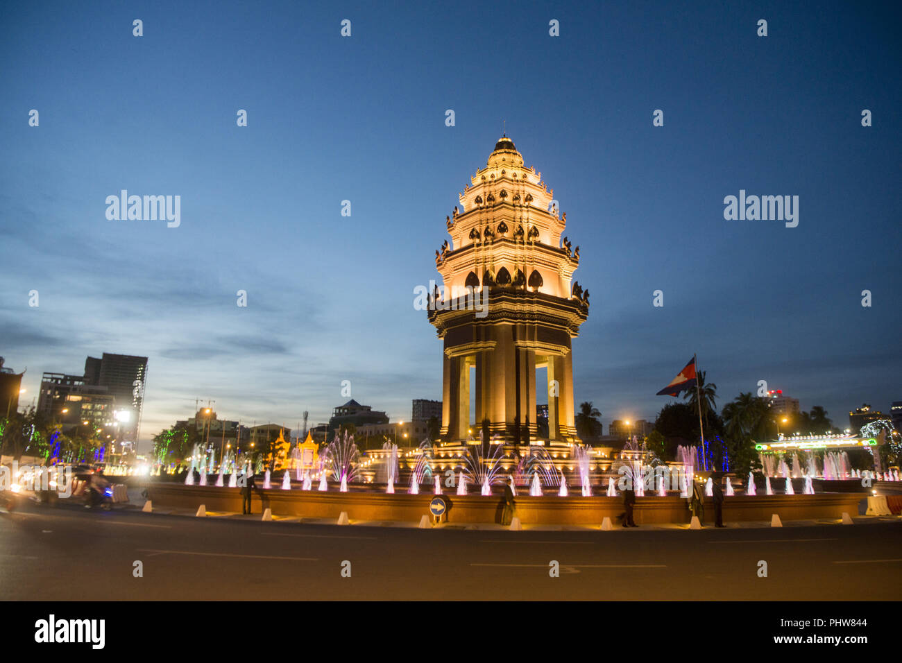 Cambodge PHNOM PENH MONUMENT DE L'INDÉPENDANCE Banque D'Images