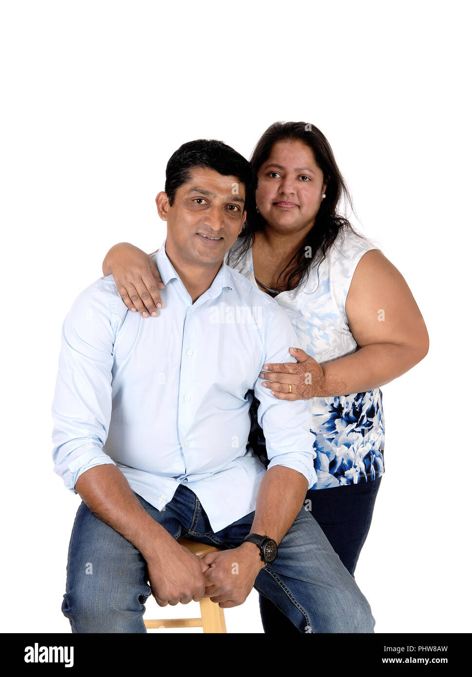 Indien de l'heureux couple Banque D'Images