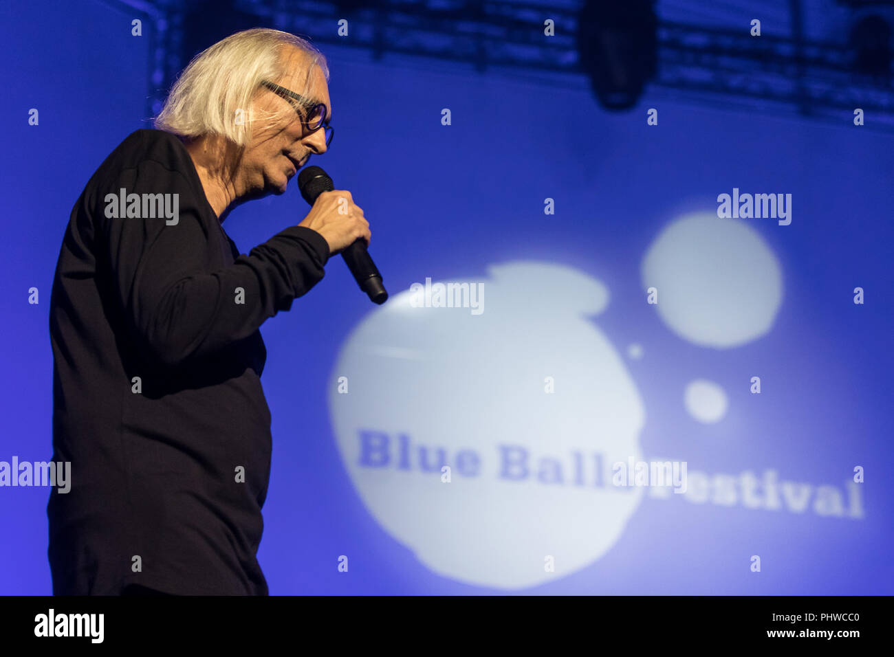 Urs Leeirer Directeur du Festival Blue Balls Festival de Lucerne Banque D'Images