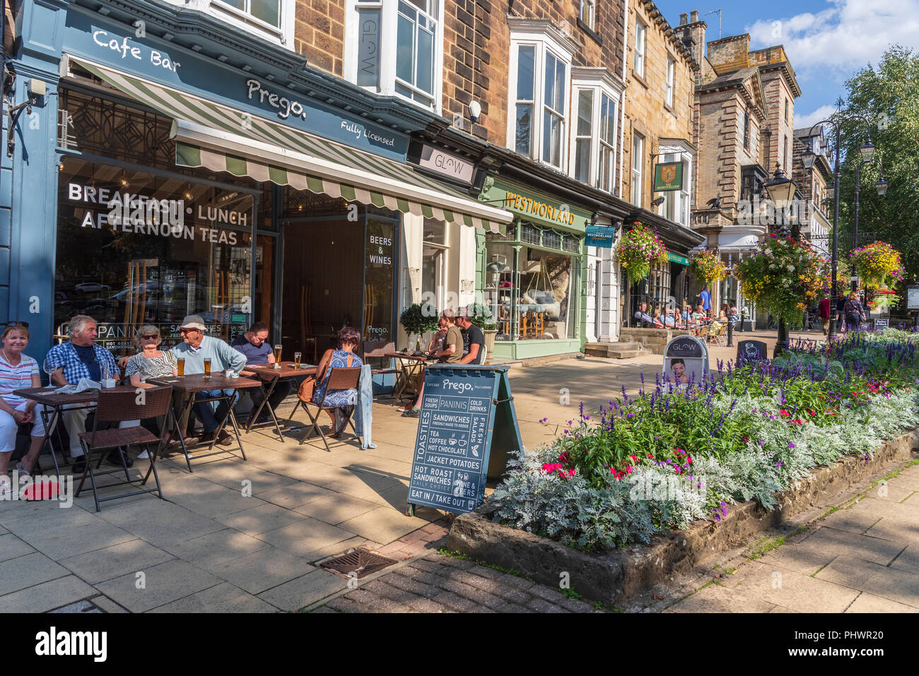 Harrogate North Yorkshire. Jardins de Montpellier. Banque D'Images
