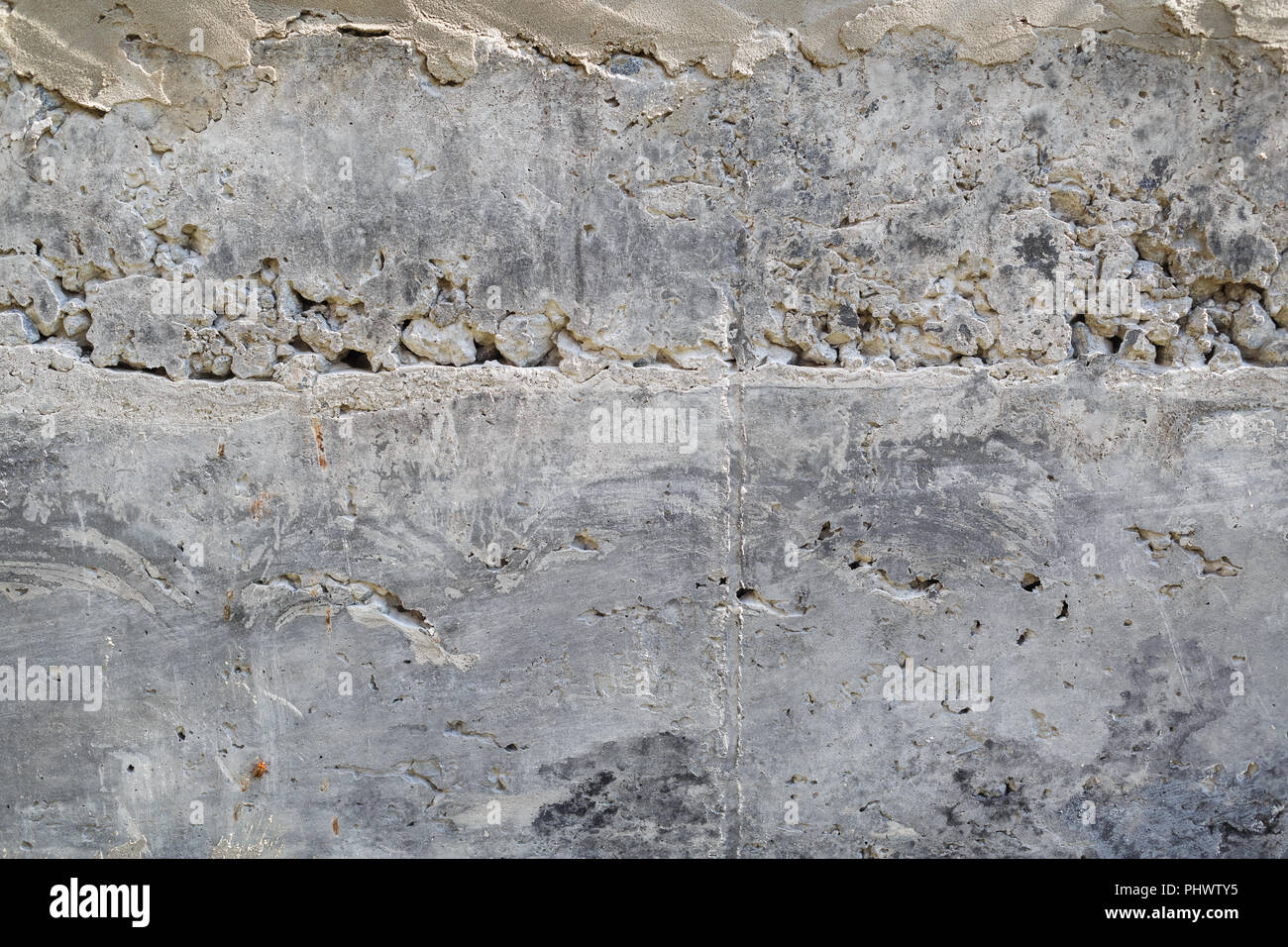 Mur de béton rugueux arrière-plan. Grunge fond de ciment. Banque D'Images