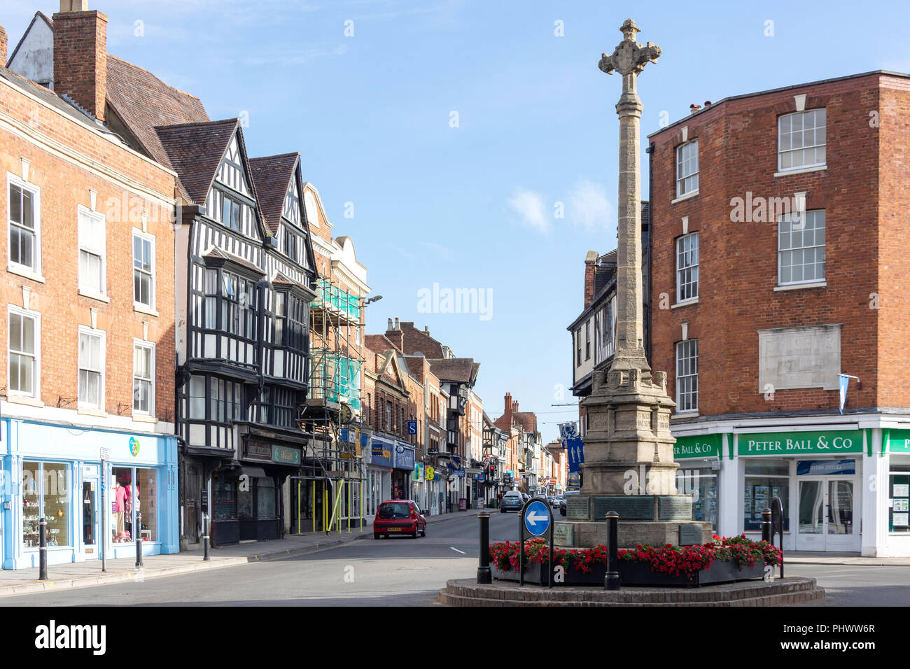 Le Monument aux Morts Croix, High Street, Gloucester, Gloucestershire, Angleterre, Royaume-Uni Banque D'Images