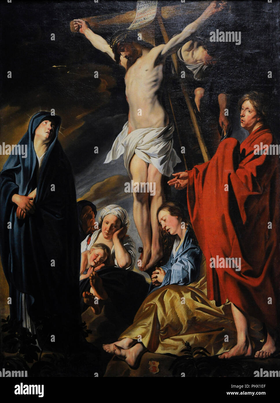 Jacob Jordaens (1593-1678). Peintre flamand. Crucifixion, ca.1617-1620. Musée Wallraf-Richartz. Cologne. L'Allemagne. Banque D'Images