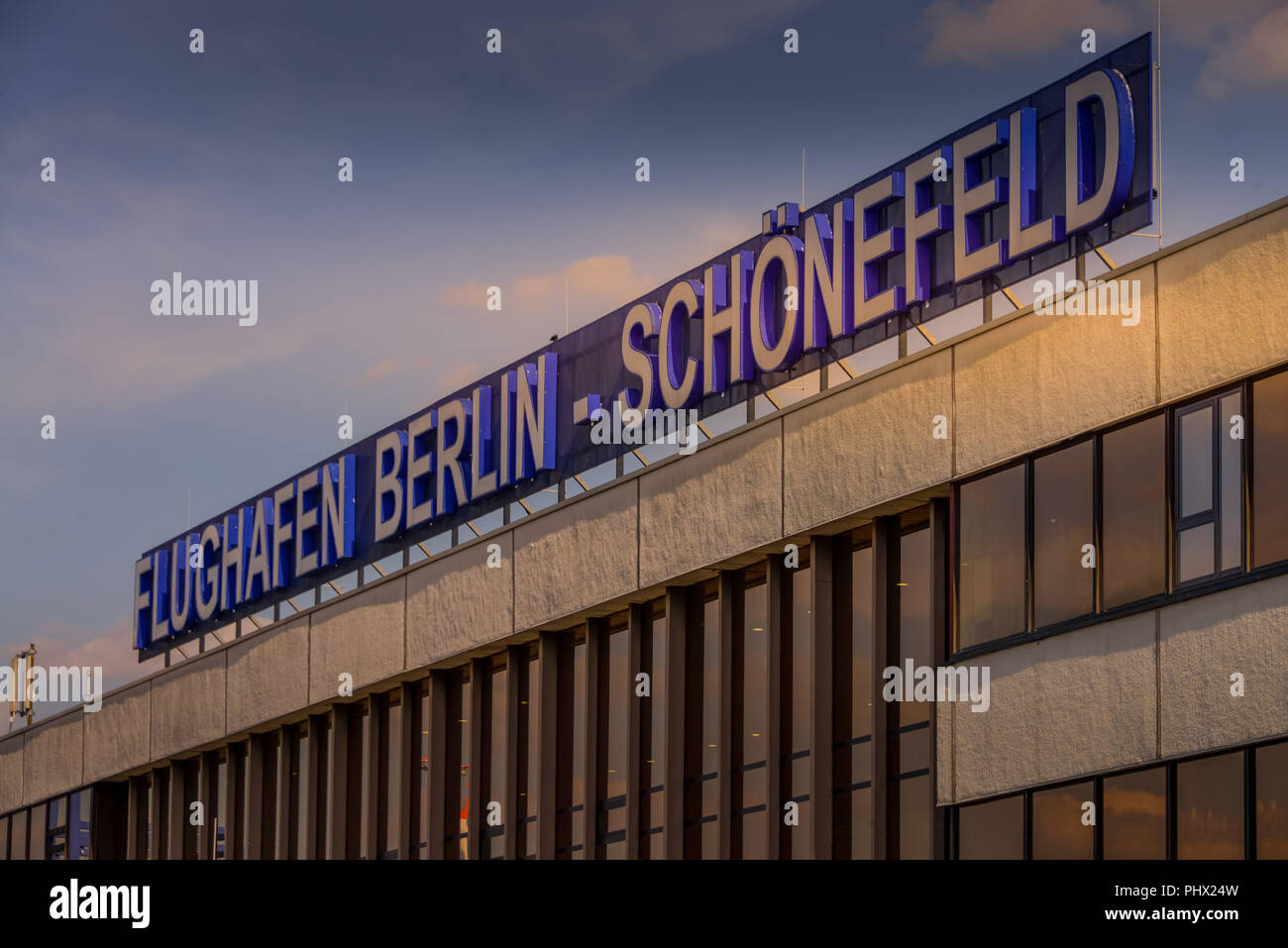 La borne A, Flughafen, Schönefeld, Brandebourg, Allemagne Banque D'Images