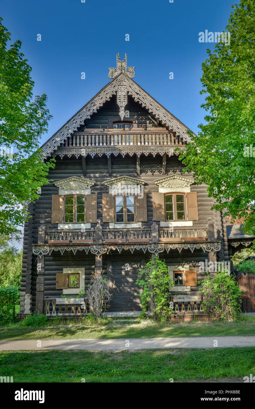 Schaubek Kolonie Alexandrowka Trading, Potsdam, Brandebourg, Allemagne Banque D'Images