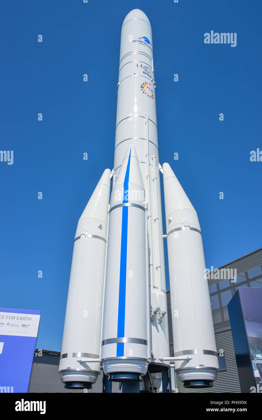 Modell Ariane 6, de l'ADI 2018, Schönefeld, Brandebourg, Allemagne Banque D'Images