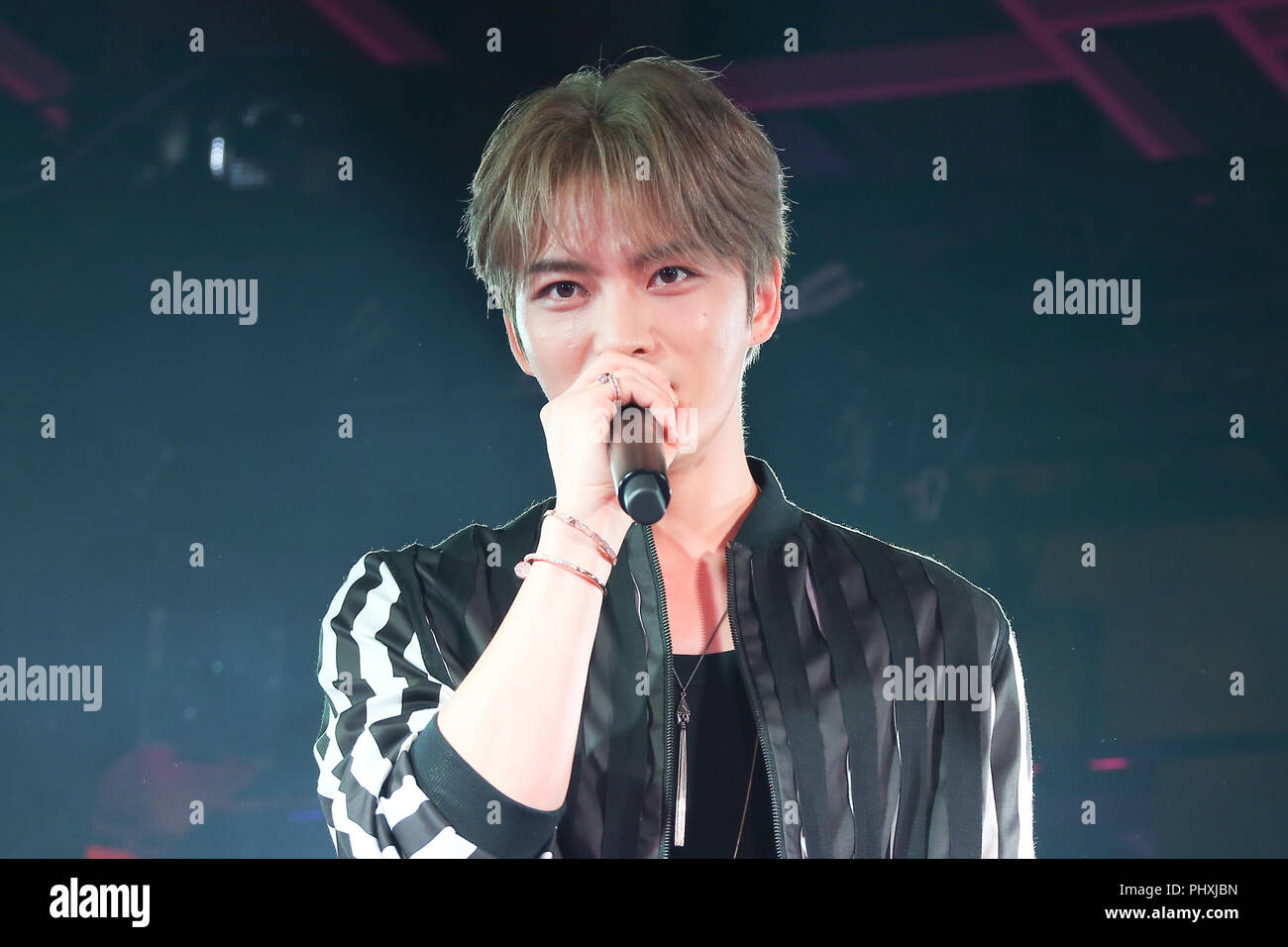 Jae-Joong (JYJ), le 30 août 2018 : le chanteur coréen Kim Jae Joong assiste à la miche Bloomin' événement Festival d'été à Tokyo, Japon. Credit : Pasya/AFLO/Alamy Live News Banque D'Images