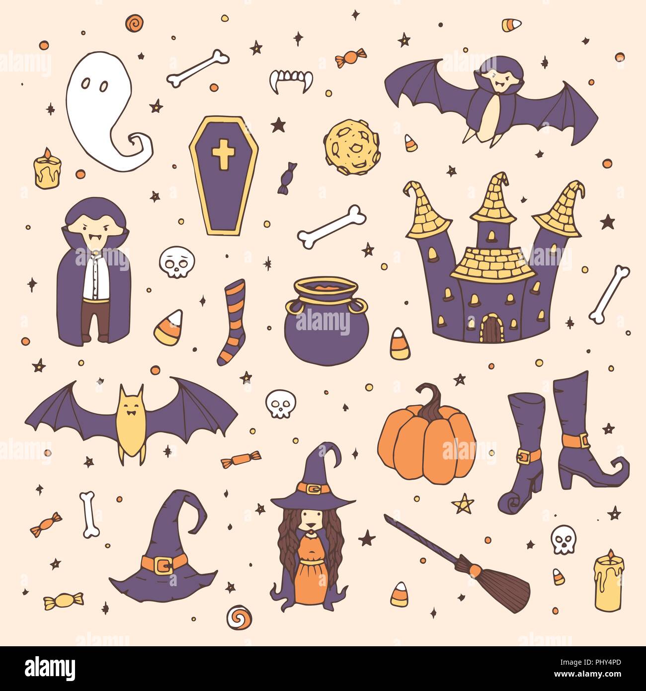 3d étape Podium Pour Halloween Avec Citrouilles, Chauves-souris Et