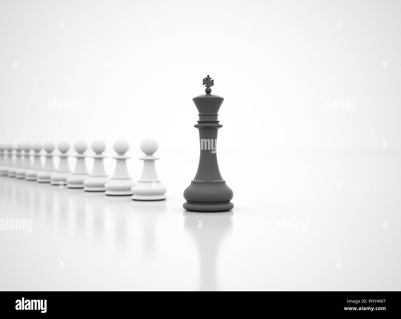 Succès en affaires - chess King en face Banque D'Images