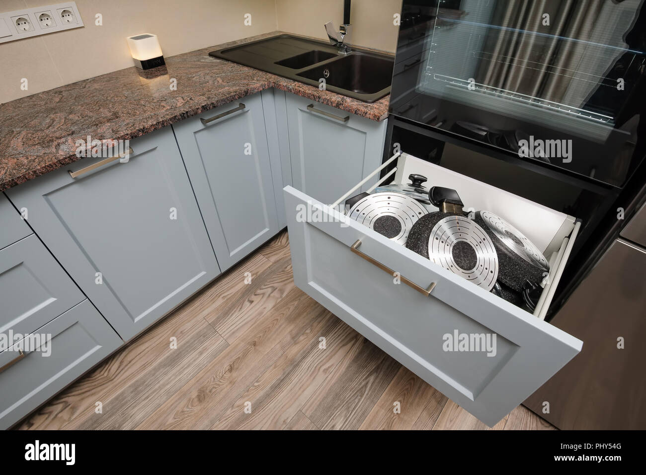 Cuisine intérieur moderne Banque D'Images