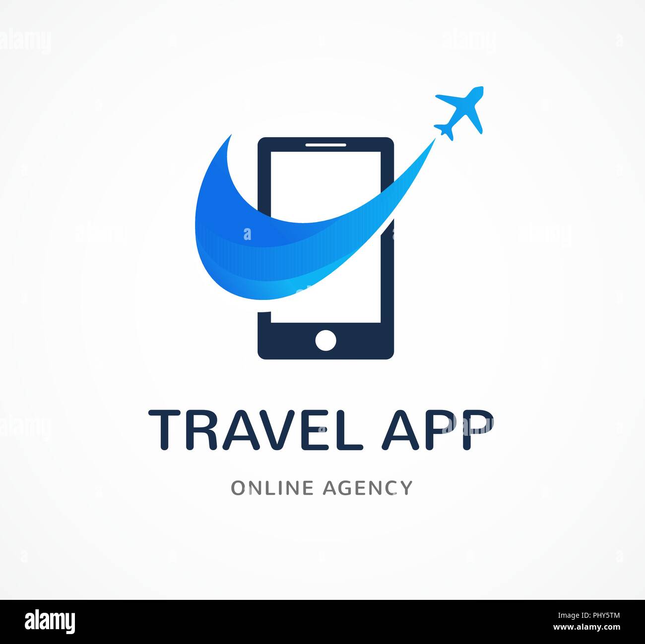 Agence de voyages, voyages et tourisme app logo, adventure tours, vector icône moderne et de l'élément Illustration de Vecteur