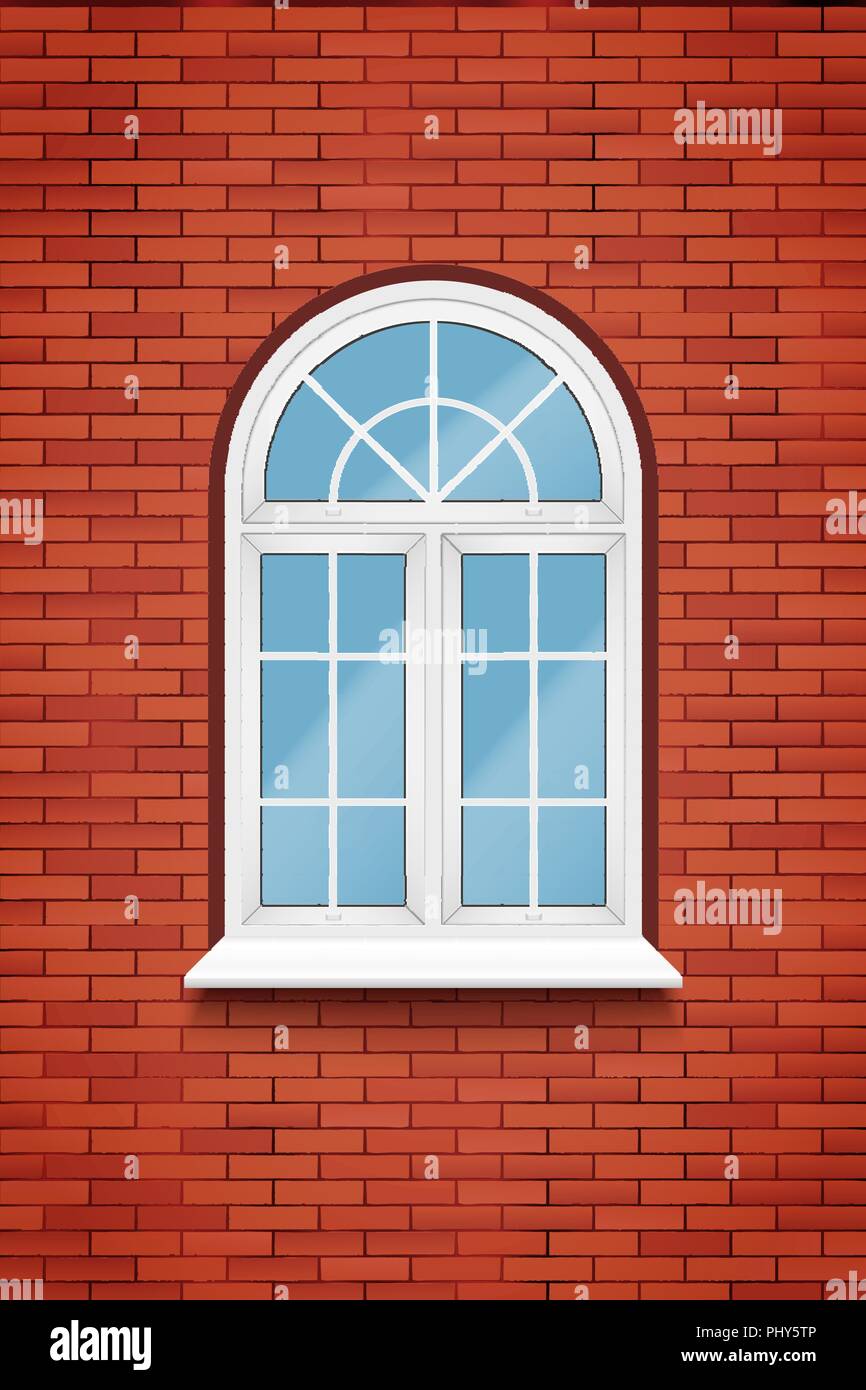 Fenêtre PVC arch Illustration de Vecteur