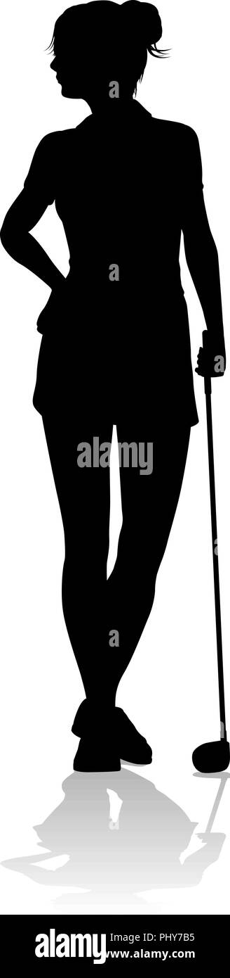 Sports Golf golfeur Personne Silhouette Illustration de Vecteur