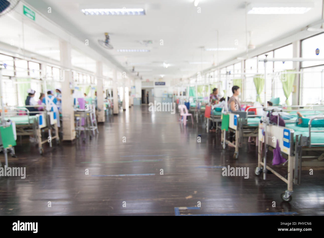 Patient admis de trouble et les soins infirmiers à l'hôpital, la Thaïlande. Concept de la santé. Banque D'Images