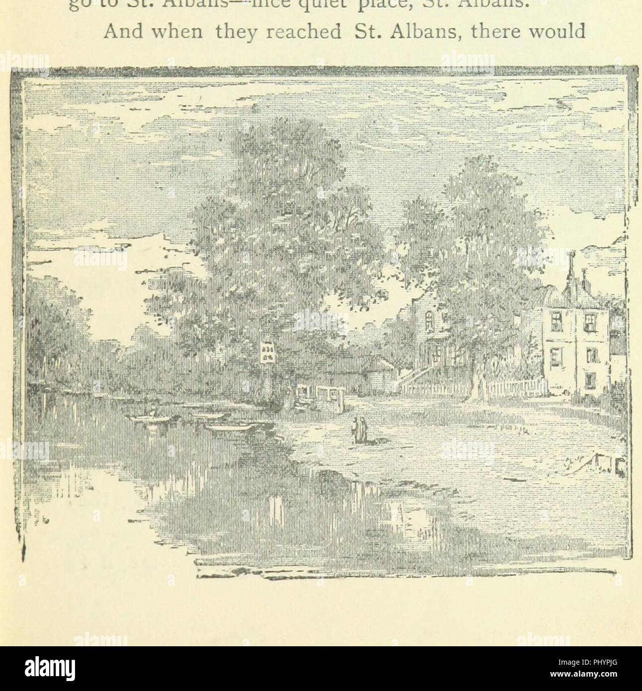 Libre à partir de la page 191 de "Trois hommes dans un bateau, etc' . Banque D'Images